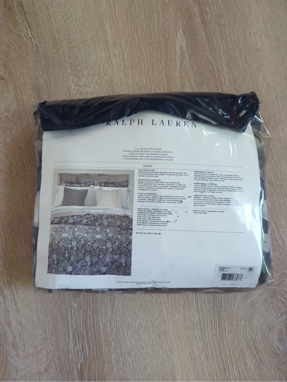 RALPH LAUREN AVERY Full/queen DUVET COVER CHARCOAL HEATHER BNIP $500 BEAUTIFUL